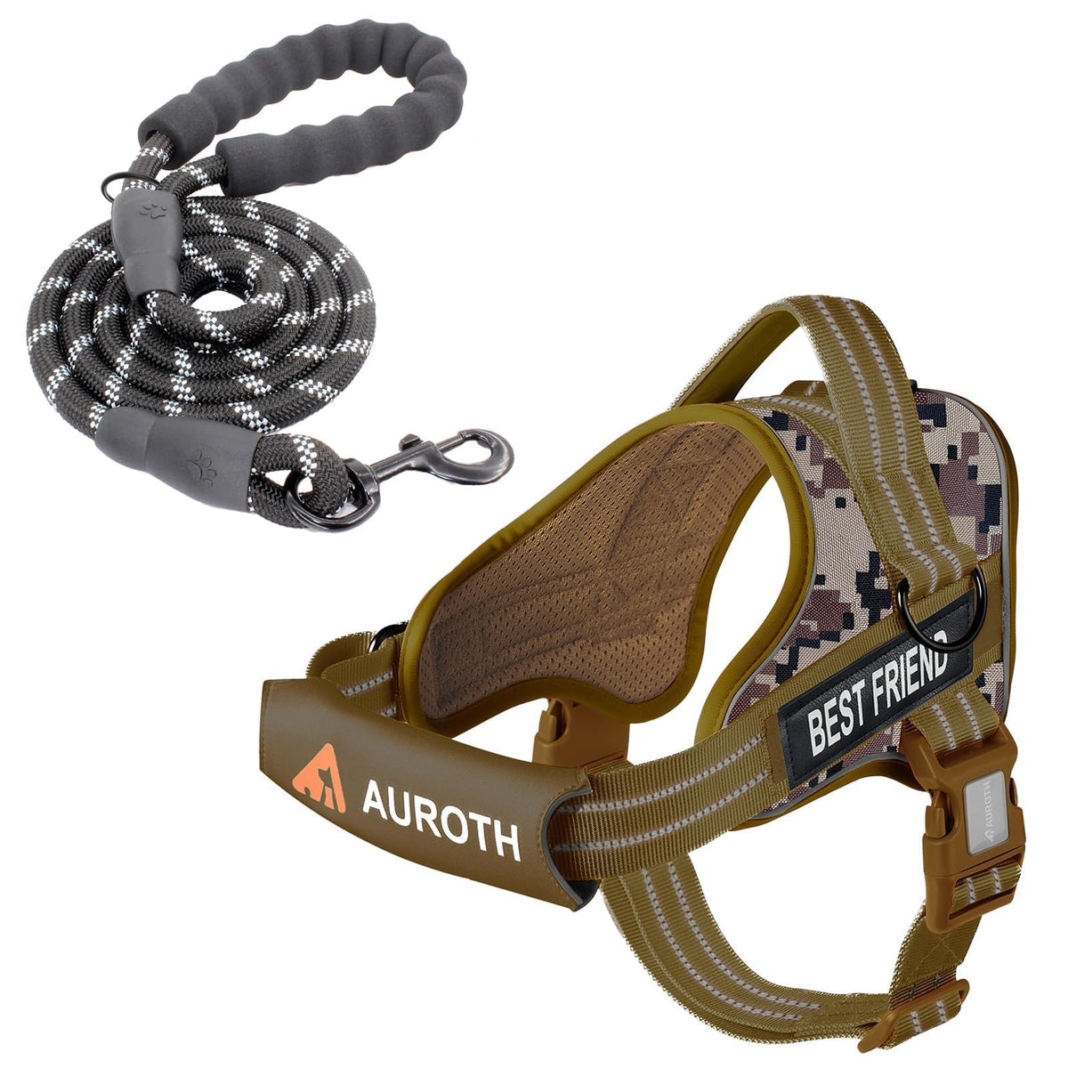 Padded Dog Harness & Leash Set