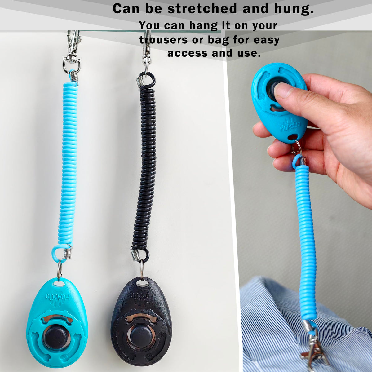 Wrist-Strap Pet Training Clickers