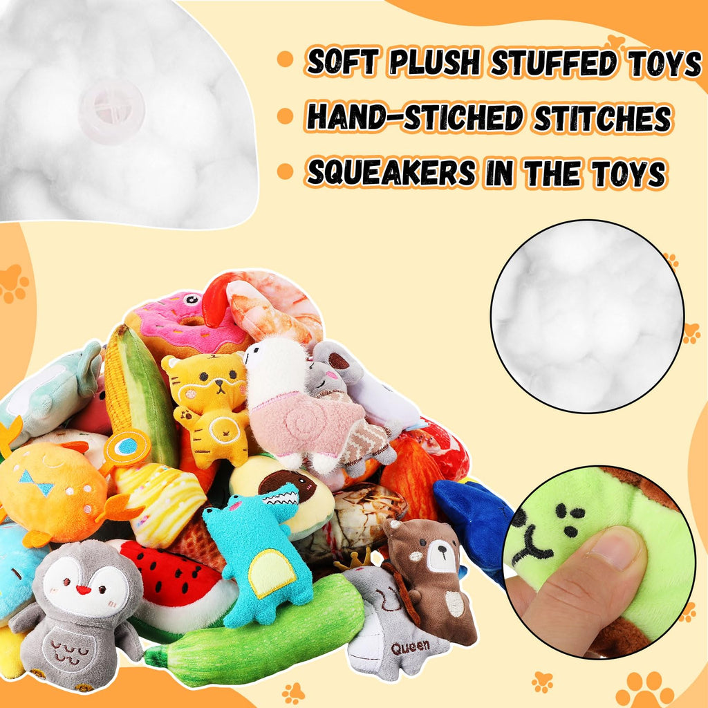 120-Piece Squeaky Dog Toy Set
