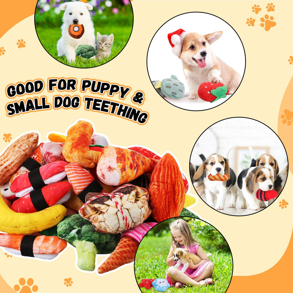 120-Piece Squeaky Dog Toy Set