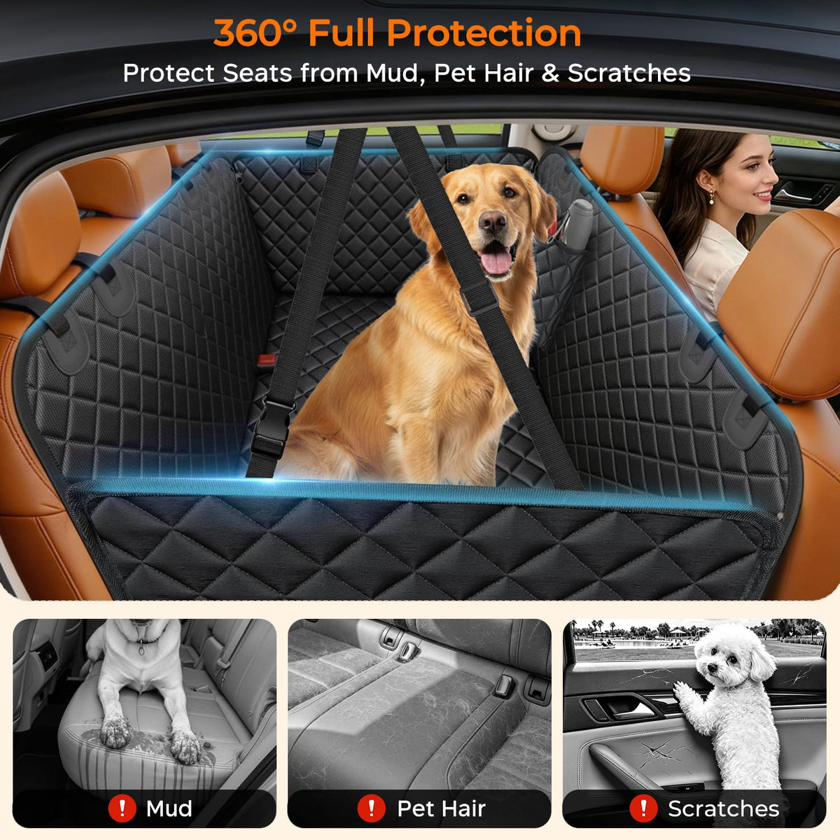 Waterproof Dog Car Seat Cover