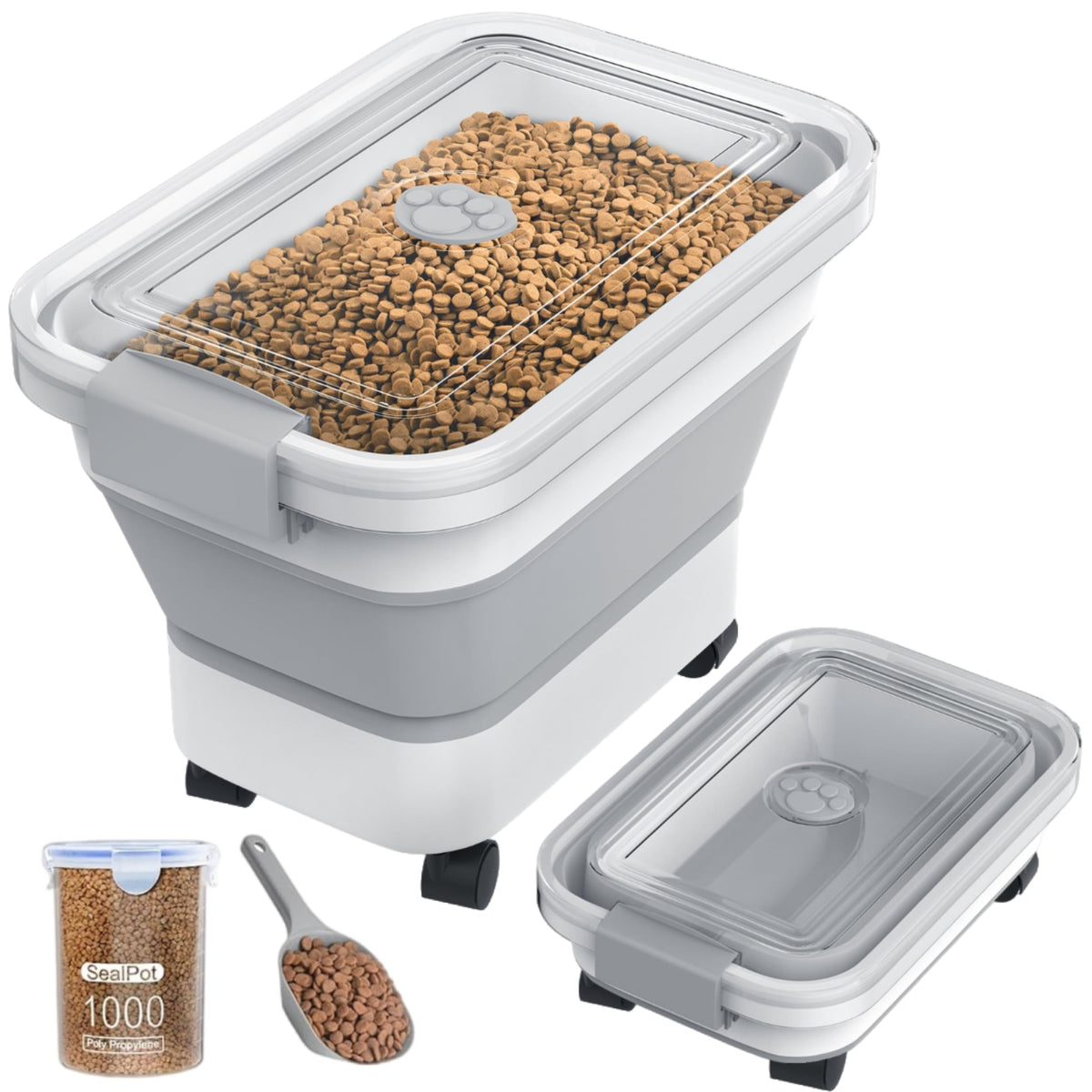 Collapsible Dry Pet Food Bin