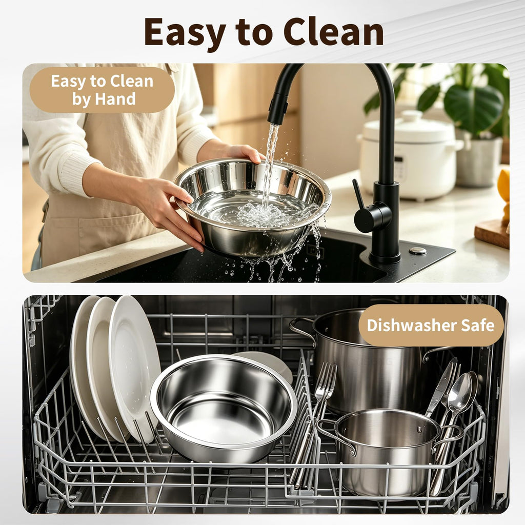 Stainless Steel Pet Bowl 2-Pack