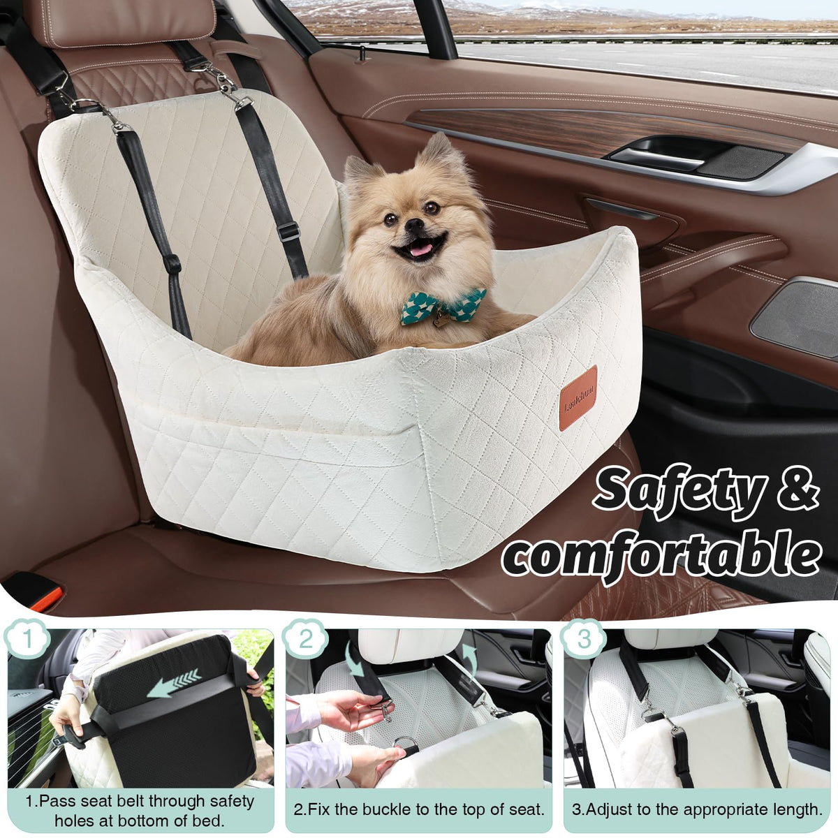 Washable Medium Dog Car Seat