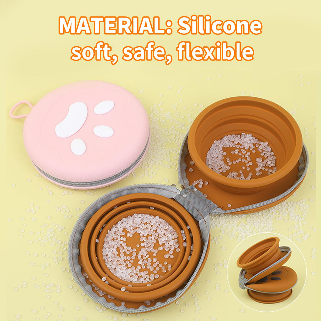2-in-1 Collapsible Pet Travel Bowl