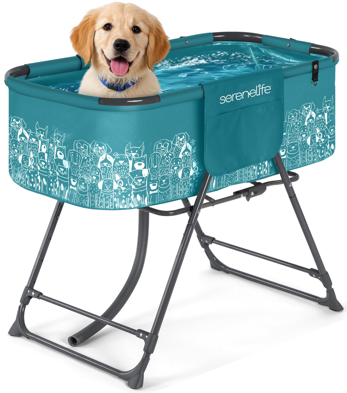 Foldable Elevated Dog Bath