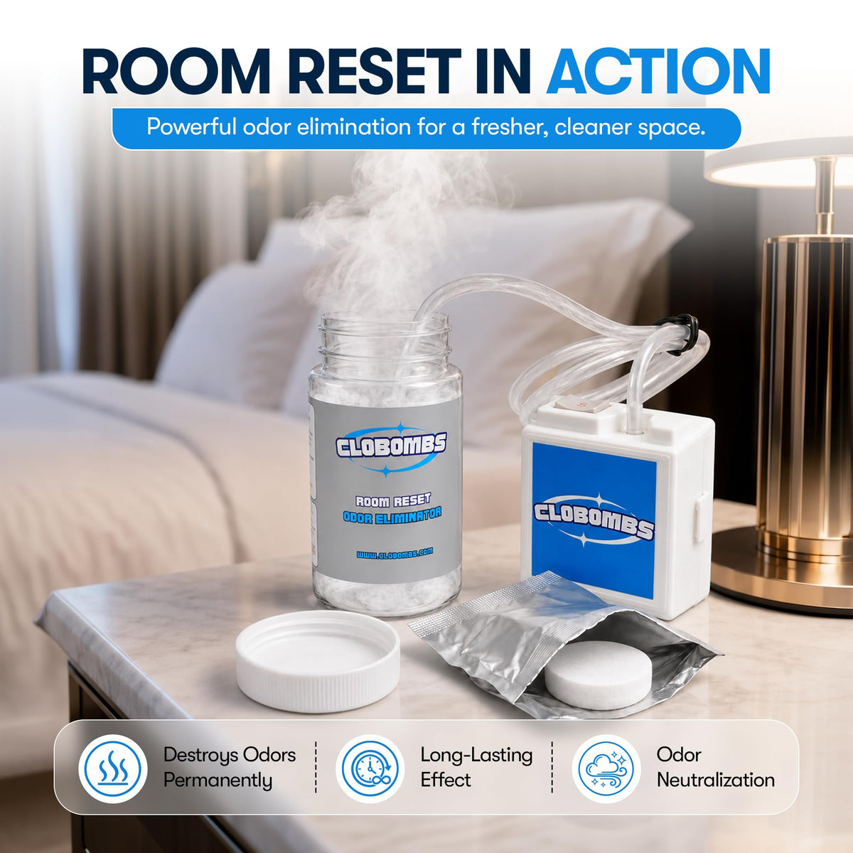 Chlorine Dioxide Room Odor Kit