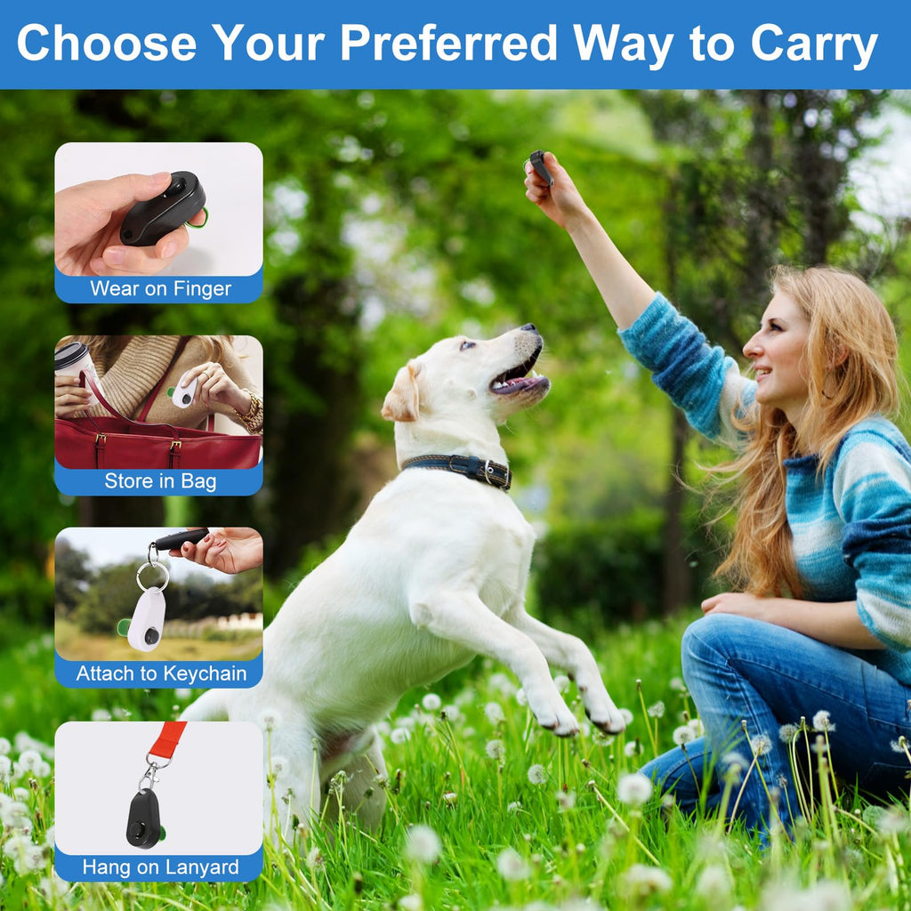 Finger-Ring Dog Training Clickers, 2 Pack