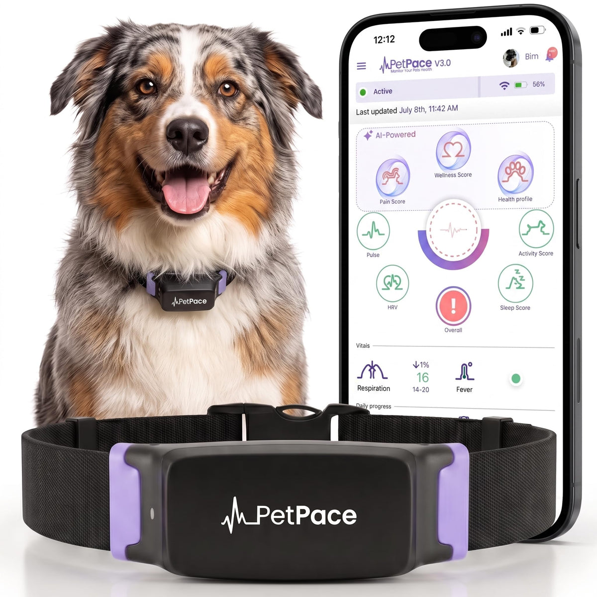 Smart Dog Health & GPS Collar
